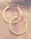 #23019 14K Gold Hoop Earrings