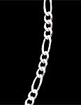 23934-8 Sterling Silver Figaro Chain