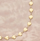 25848 14K Gold Heart-Shaped Bracelet