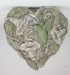 29502 Heart-Shaped Hummingbird Garden Plaque