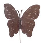RUSTED BUTTERFLY ON STICK  Item:  29649