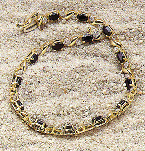 #29702 10K Gold Sapphire Diamond Bracelet