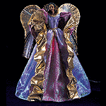 32304 Purple and Gold Fiber Optic Angel